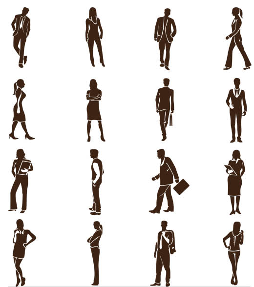 Business People Set 4 vector graphic