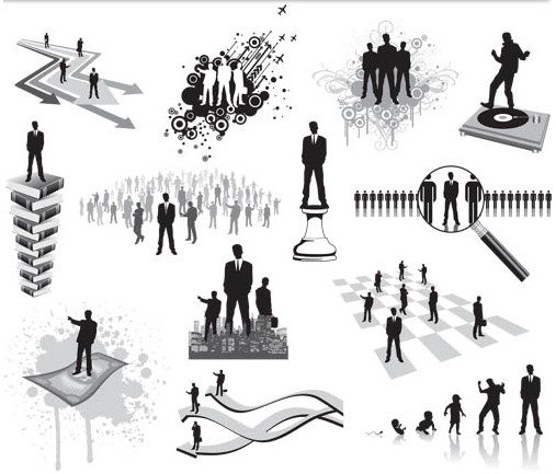 Business People Templates creative vector