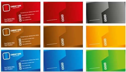 Business Shiny Cards vector