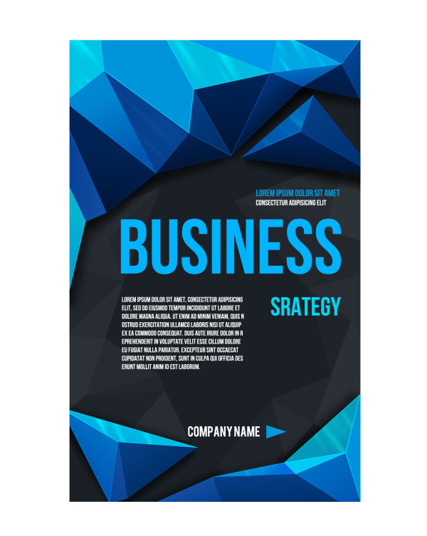 Business poster cover 2 vector
