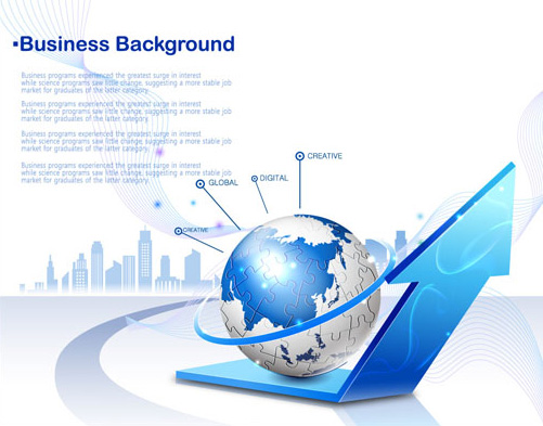 Business style background 3 creative vector