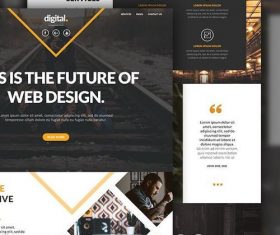 Businesses with Agencies Website PSD Template