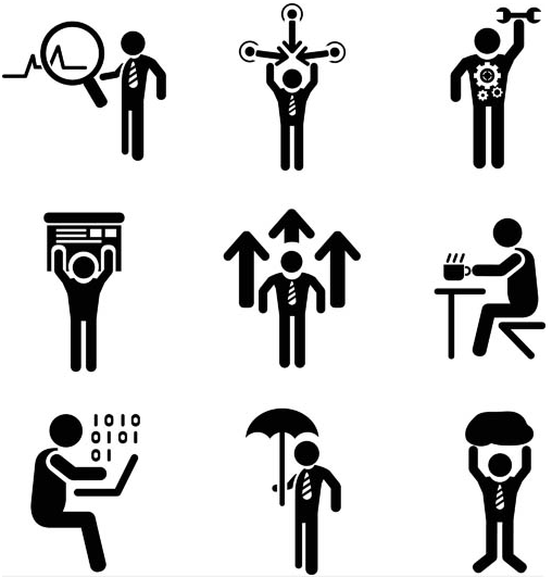 Businessman Icons 6 vector