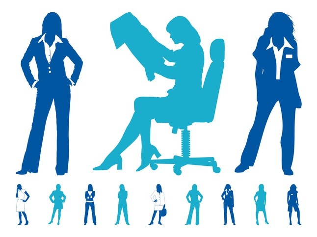 Business women Graphics Illustration vector