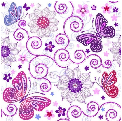 Butterfly background vector