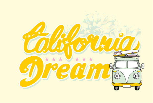 CaliforniDream background vector