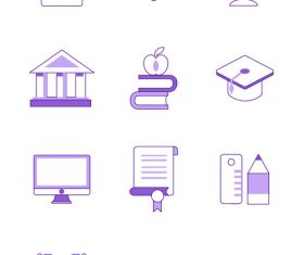 Campus element icon vector