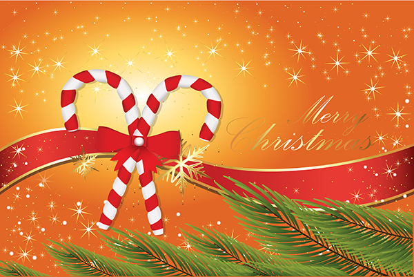 Candy Cane Christmas Background vectors