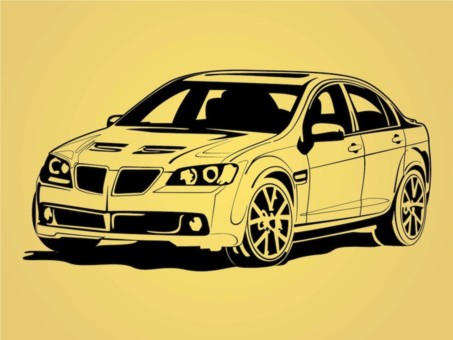 Car Outlines vector