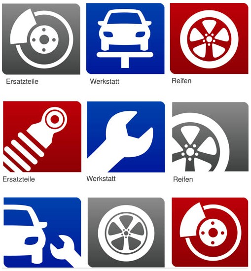 Car Service Icons vector