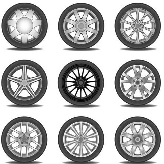 Car Wheels graphic vector