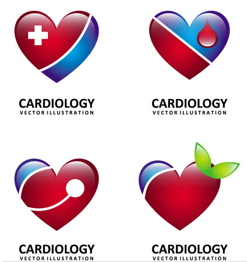 Cardiology Shiny Logo vector