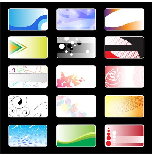 Cards Templates vector material
