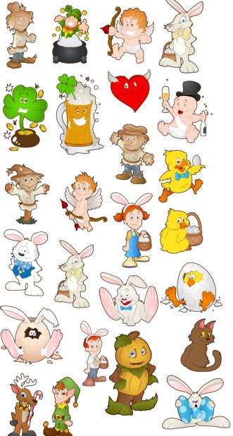 Cartoon Characters 2 vector
