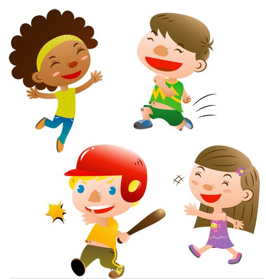 Cartoon Cute Children vector free download