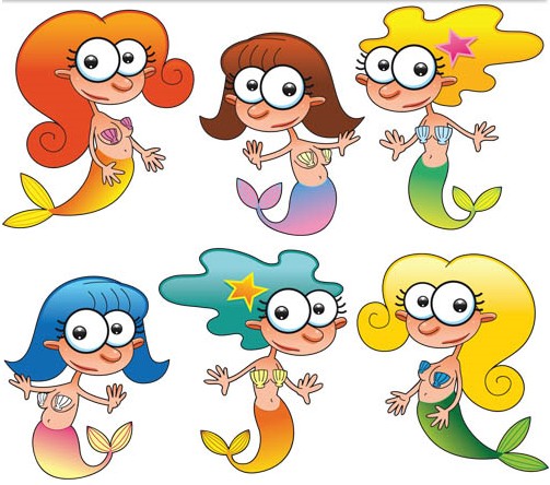 Cartoon Mermaid Vector