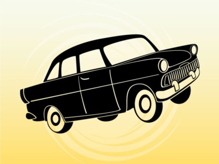 Cartoon Passenger Car Illustration vector