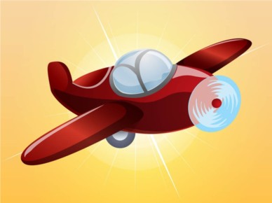 Cartoon Plane vector set