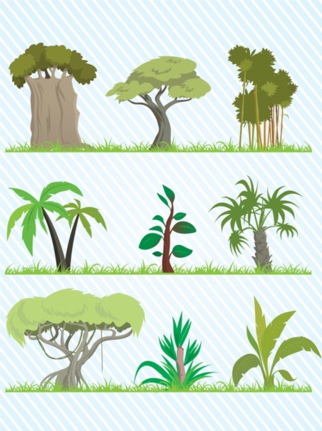 Cartoon Tree Pack vector graphics