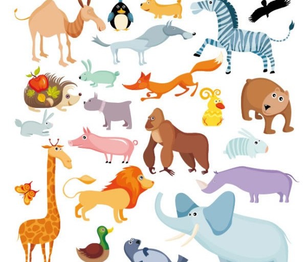 Cartoon animal design vector