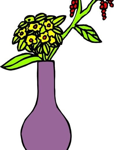 Cartoon flower design 2 vector