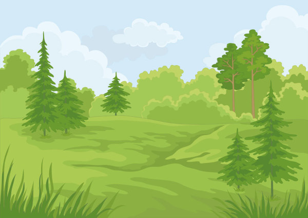 Cartoon jungle background 03 vector free download