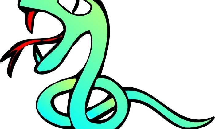 Cartoon snake vector