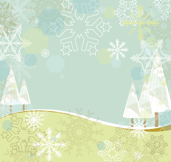 Cartoon winter background 1 vector