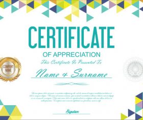 Certificate and diploma template vector set 08