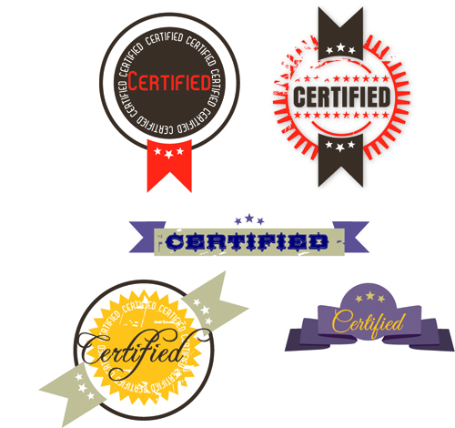 Certified stamps vector