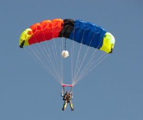 Challenging paragliding Stock Photo 01