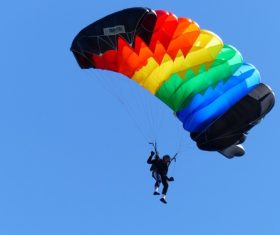 Challenging paragliding Stock Photo 04