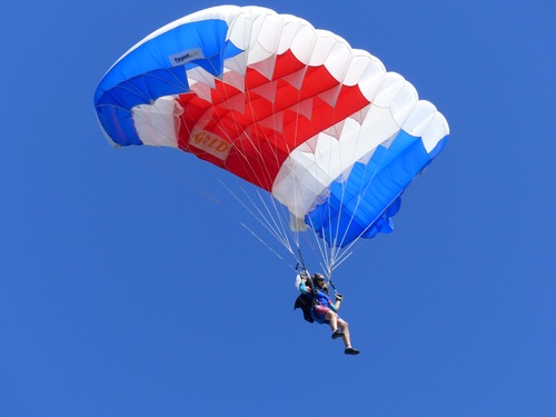 Challenging paragliding Stock Photo 05