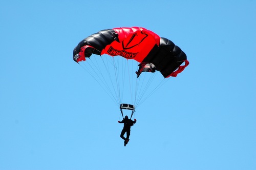Challenging paragliding Stock Photo 07