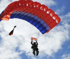 Challenging paragliding Stock Photo 08