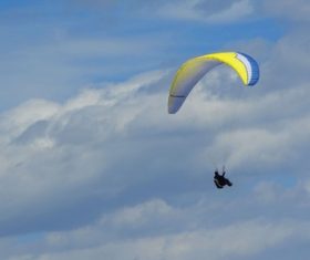 Challenging paragliding Stock Photo 09