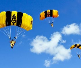 Challenging paragliding Stock Photo 11