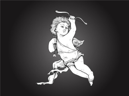 Cherub set vector