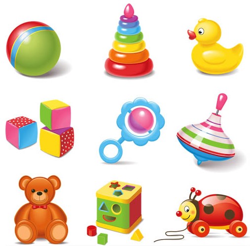 Children Toys free vector material
