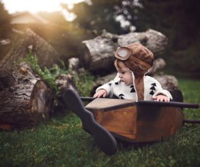 Children outdoor art photo Stock Photo