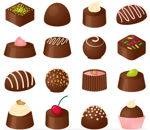 Chocolate Candies graphic vector