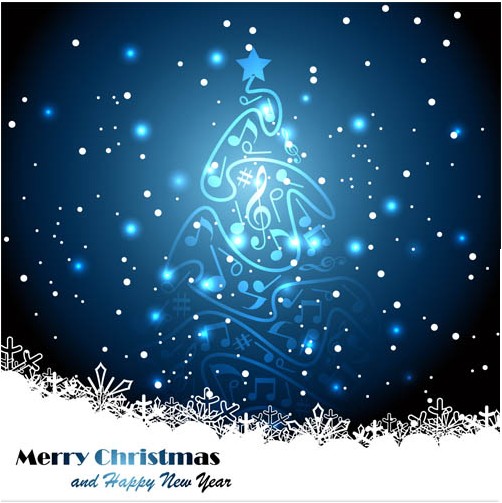 Christmas Blue Backgrounds vector