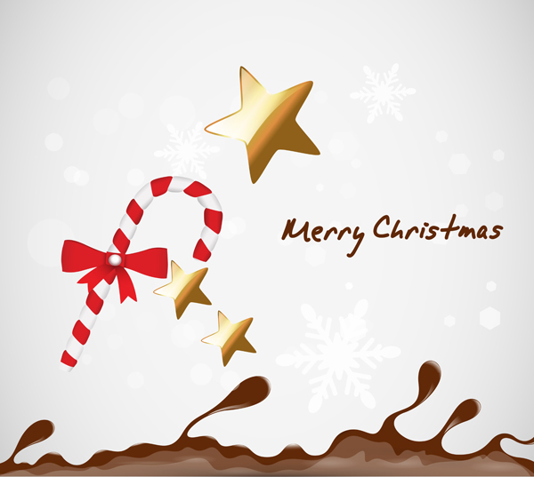 Christmas Chocolate Background vectors