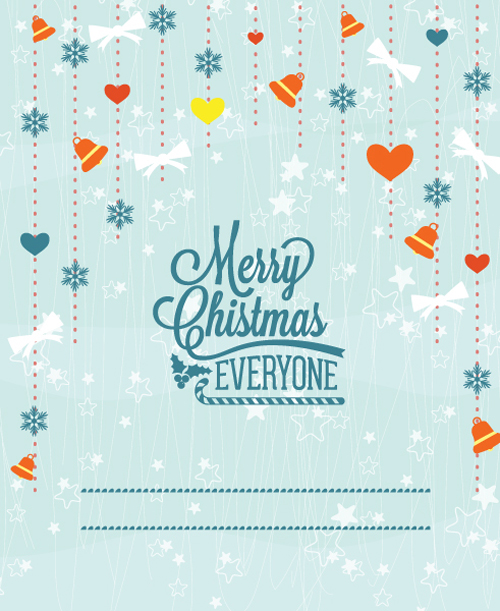 Christmas Message card 5 vector
