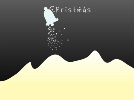 Christmas Mountain design vector