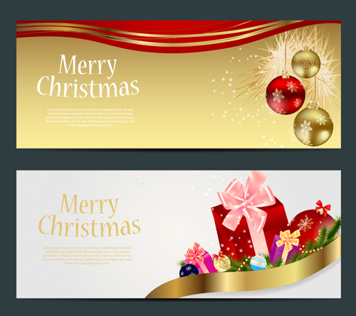 Christmas Ornament banner Illustration vector