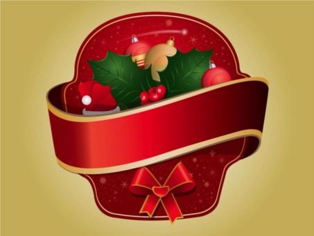 Christmas Sticker vector graphic