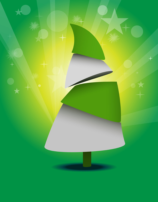Christmas Tree Abstract Background 1 vector