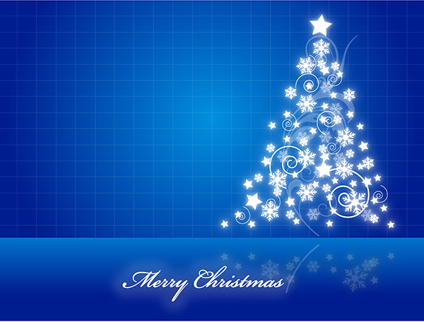 Christmas Tree Decorative Background vector