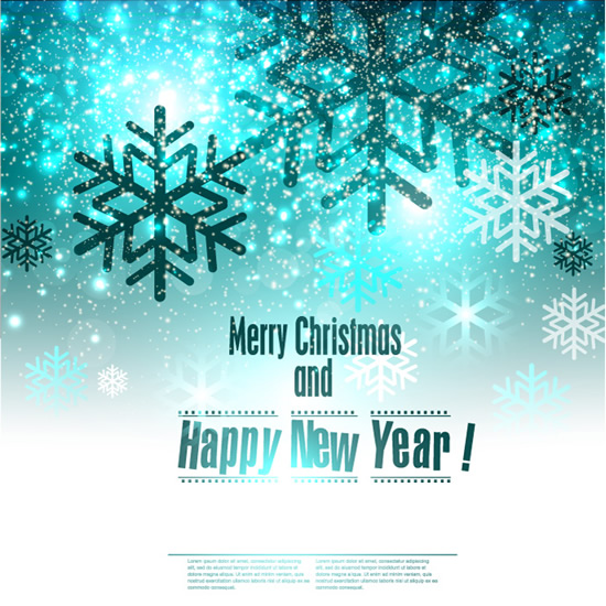 Christmas and New Year background vector